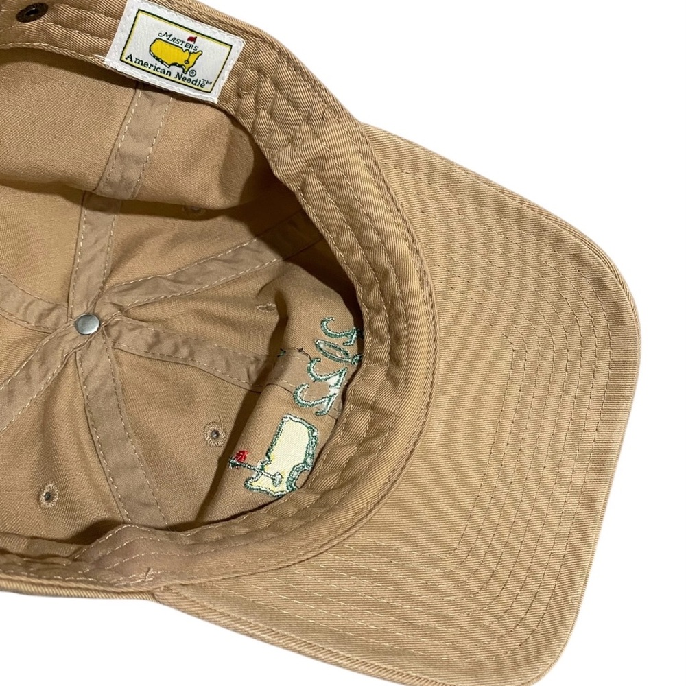 2022 Masters Augusta National Golf Hat American Needle Khaki Dad Cap Adjustable - Picture 2 of 10